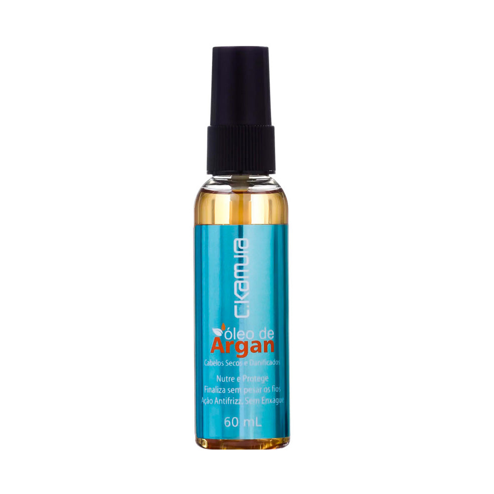 Kit C.Kamura Argan Nutri Oil 4 em 1 com Escova Espiral