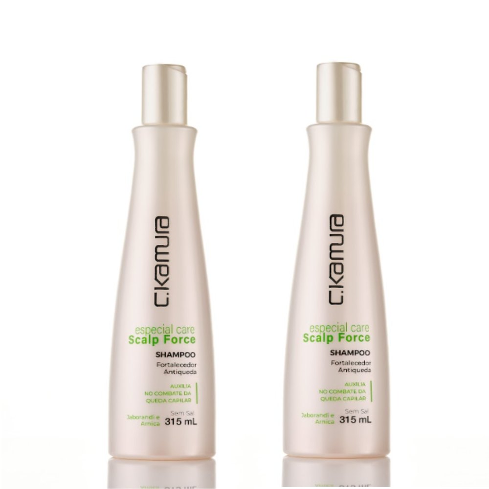 Kit 2 Shampoos Antiqueda Scalp Force C.Kamura Fortalecedor 315ml