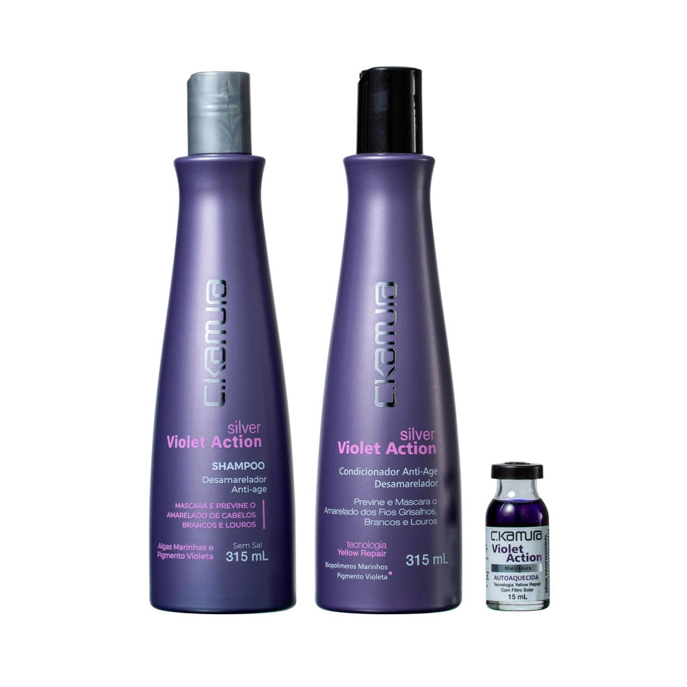 Kit Silver Violet Action C.Kamura Trio Treatment Matizadora