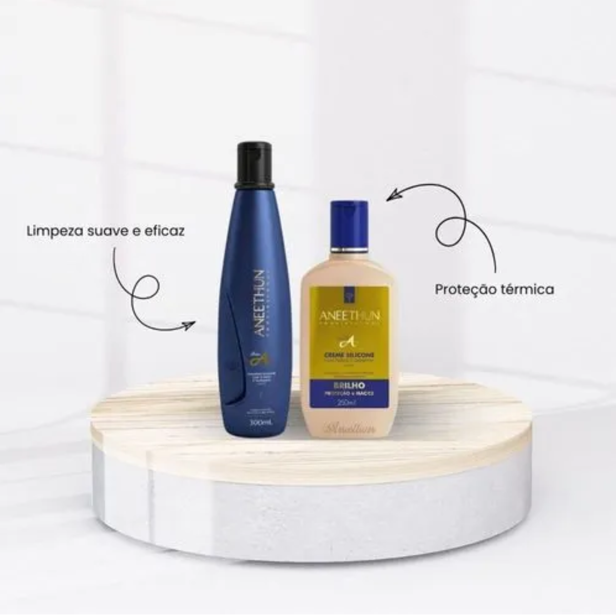 Shampoo Silicone Linha A Tutano e Queratina 300mL  Aneethun
