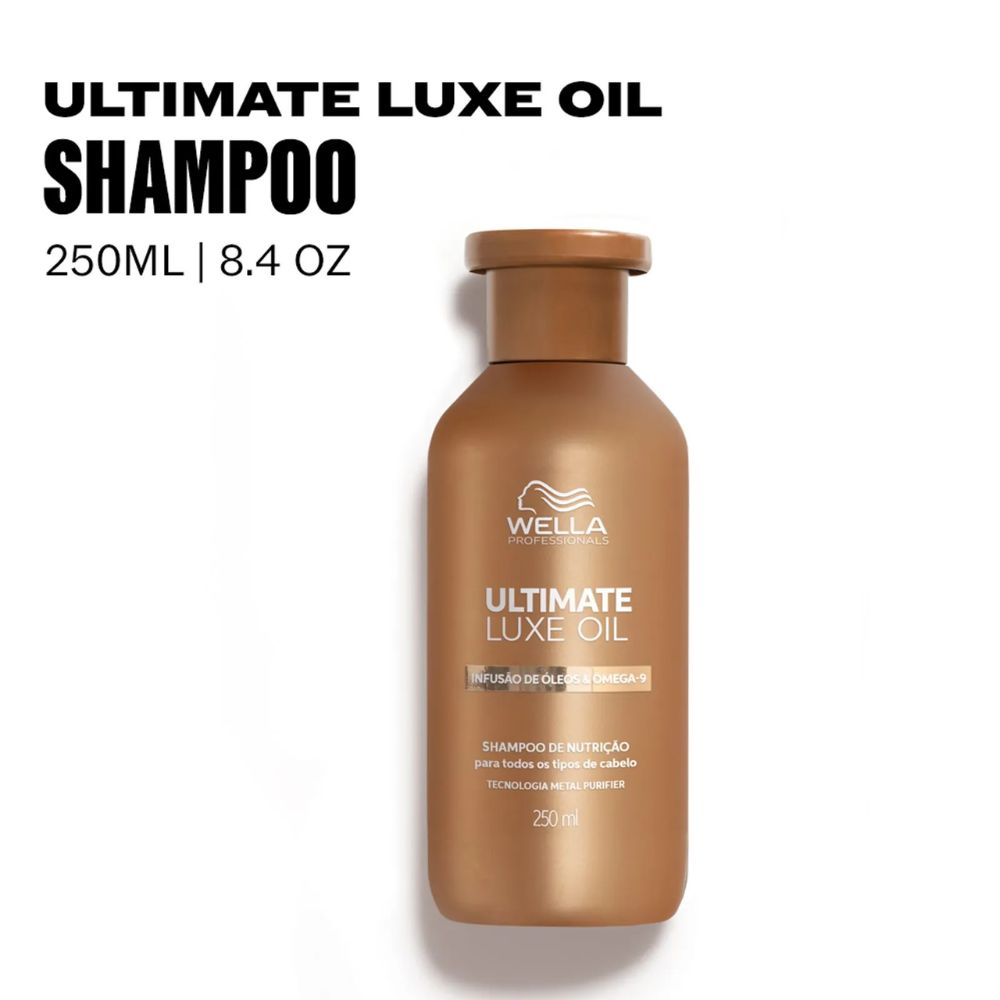 Shampoo Wella Ultimate Luxe Oil Nutrição e Brilho 250mL