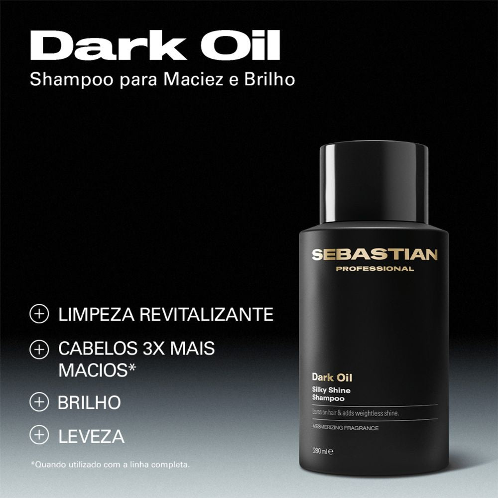Shampoo Sebastian Professionals Professional Dark Oil Maciez e Brilho 280mL
