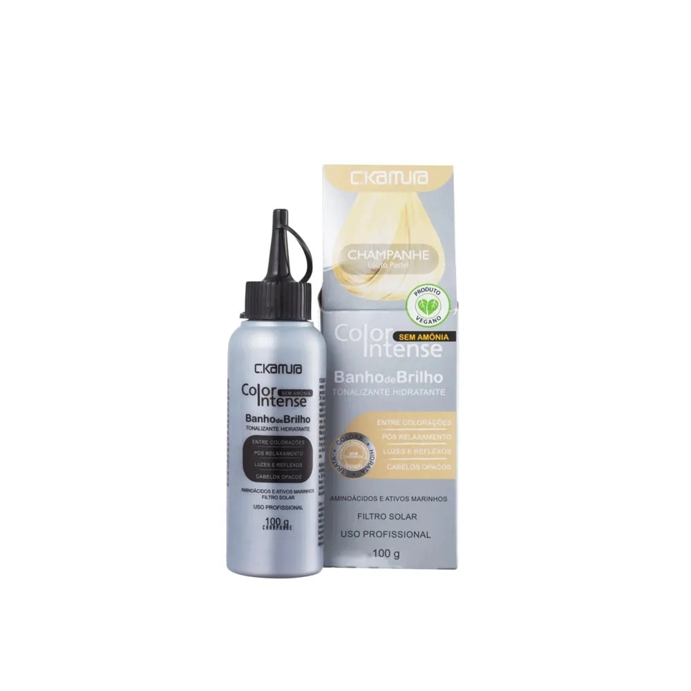 Kit 3 Tonalizantes C.Kamura Color Intense Champanhe Louro Pastel 100g