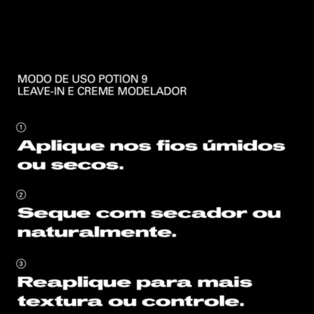 Creme Leave-in Sebastian Professionals Potion 9 Modelador Rejuvenescedor 145mL