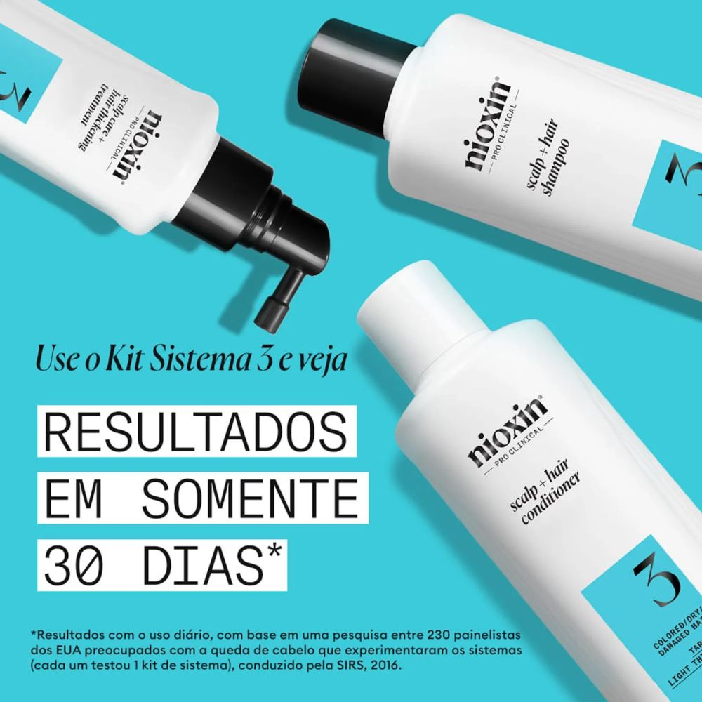 Shampoo Nioxin System 3 Proteção da Cor e Espessura 300mL