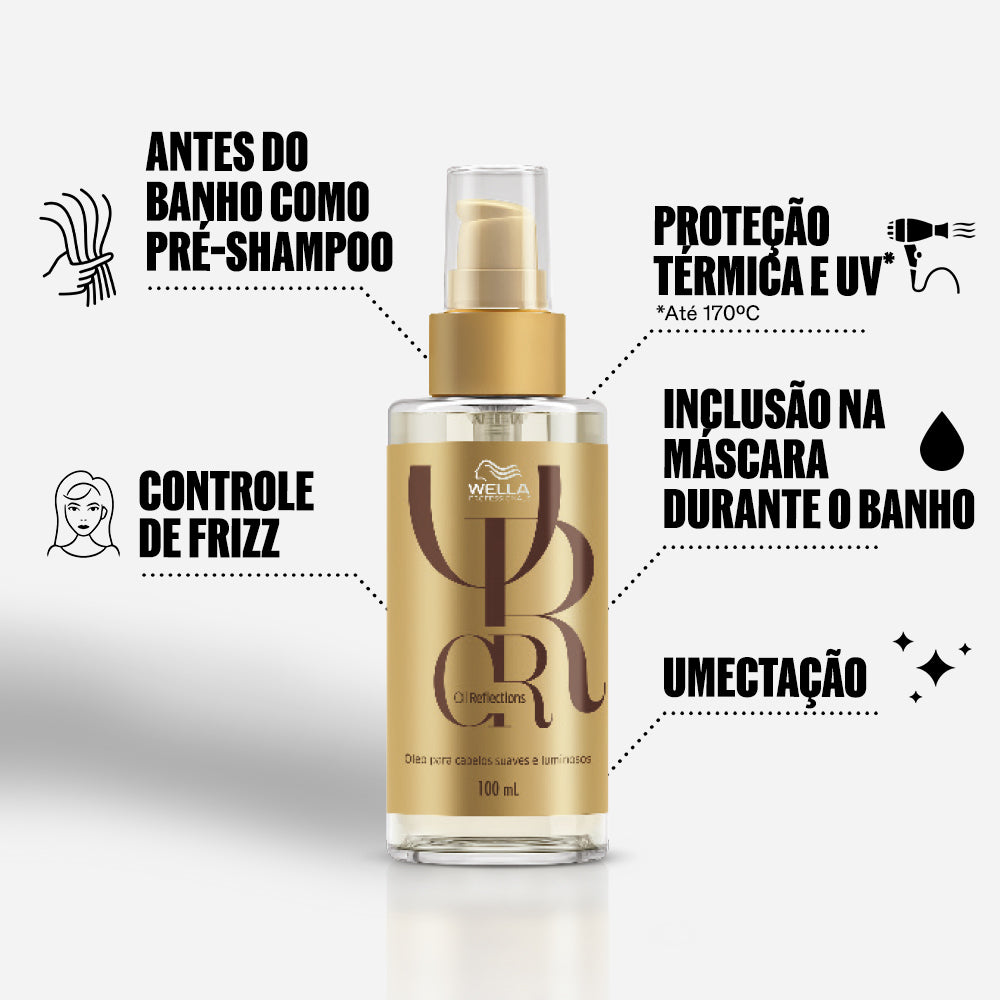 Óleo Capilar Professionals Oil Reflections Luminous Smoothening 100mL Wella
