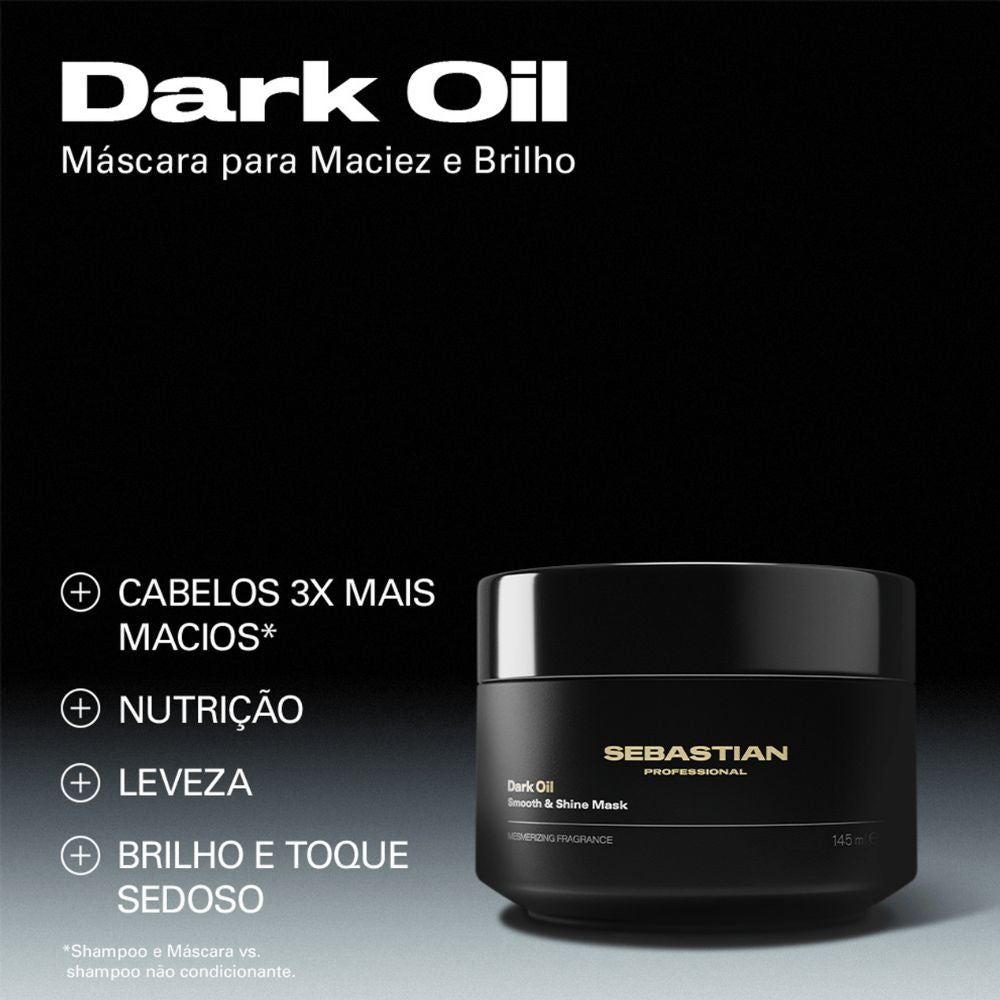 Máscara Capilar Sebastian Professionals Dark Oil Maciez e Brilho 145mL