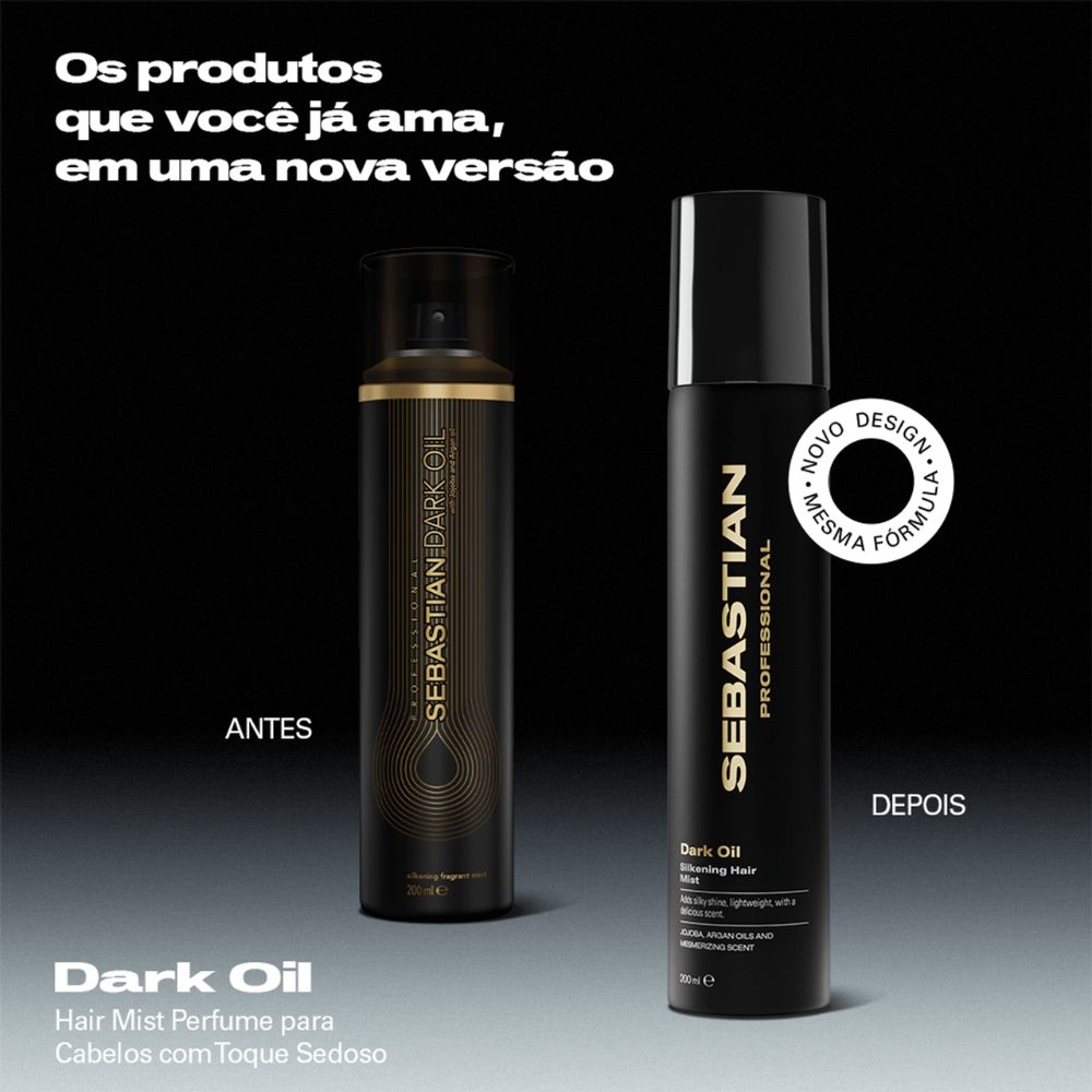 Spray Finalizador Sebastian Professionals Dark Oil Brilho e Sedosidade 200mL